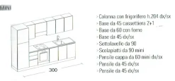 Cucina modello Loft PREZZO SCONTATO 11%^Arrex