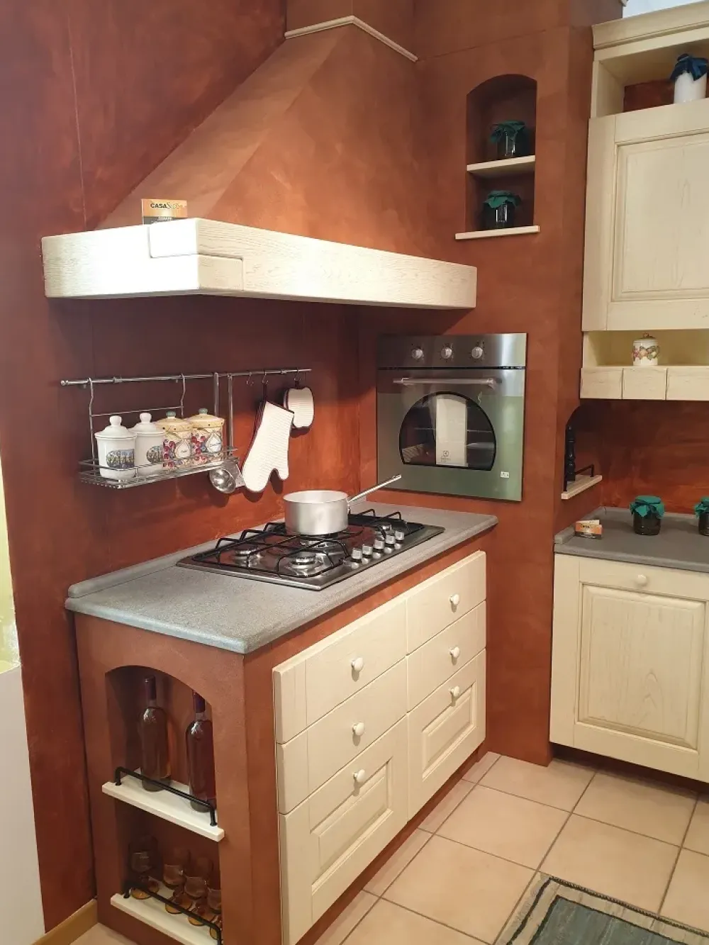 Cucina modello Nora in muratura PREZZO SCONTATO^Arrex Outlet