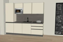 Gicinque Cucina modello 255promosmart2026 PREZZO SCONTATO 36%- Cucine Lineari|Cucine Moderne