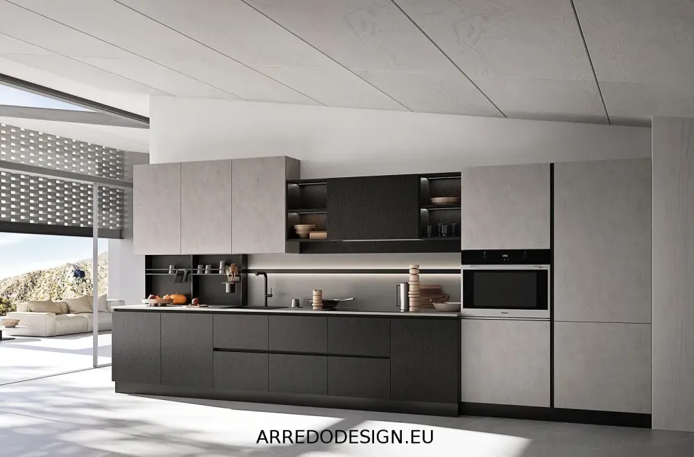 Online Cucina modello Q01 PREZZO SCONTATO 30% Cucine Lineari|Cucine Moderne