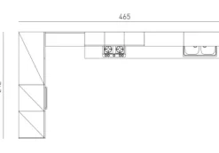 Cucina moderna ad angolo Zoe a prezzo scontato^Prima Cucine
