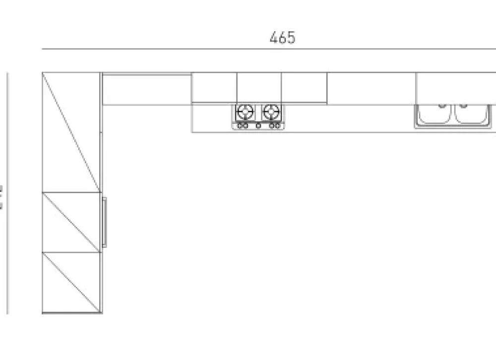 Cucina moderna ad angolo Zoe a prezzo scontato^Prima Cucine