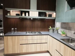 Cucina moderna ad angolo Unica a prezzo scontato^Lube Cucine Discount