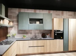 Cucina moderna ad angolo Unica a prezzo scontato^Lube Cucine Discount