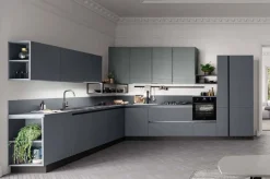 Cucina moderna ad angolo Laccata opaco a prezzo ribassato^Ar-Tre New