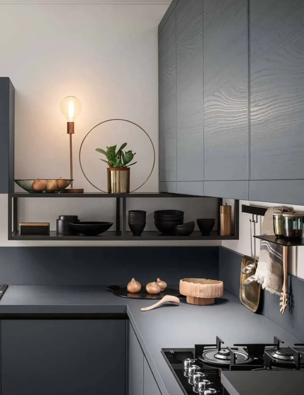 Cucina moderna ad angolo Laccata opaco a prezzo ribassato^Ar-Tre New