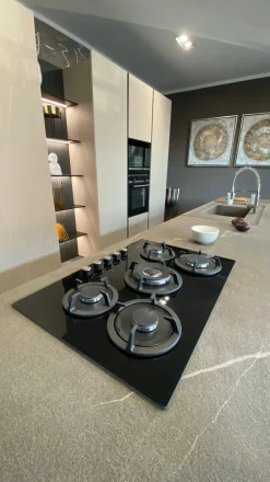 Sale Cucina moderna ad isola Bluna a prezzo scontato Cucine Ad Isola|Cucine Moderne