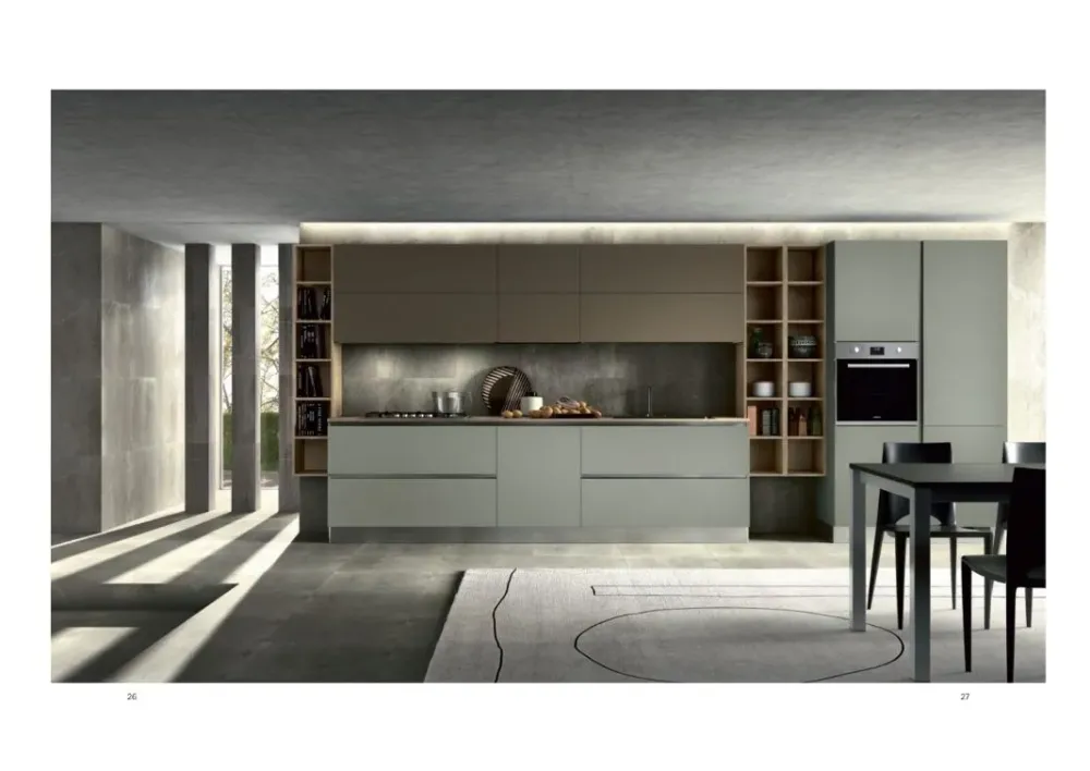 Cucina moderna altri colori lineare Stella in offerta^Essebi