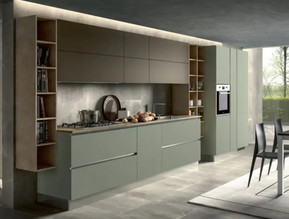 Cucina moderna altri colori lineare Stella in offerta^Essebi