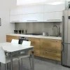 Cucina moderna bianca lineare U818 kristal  scontata^Artigianale