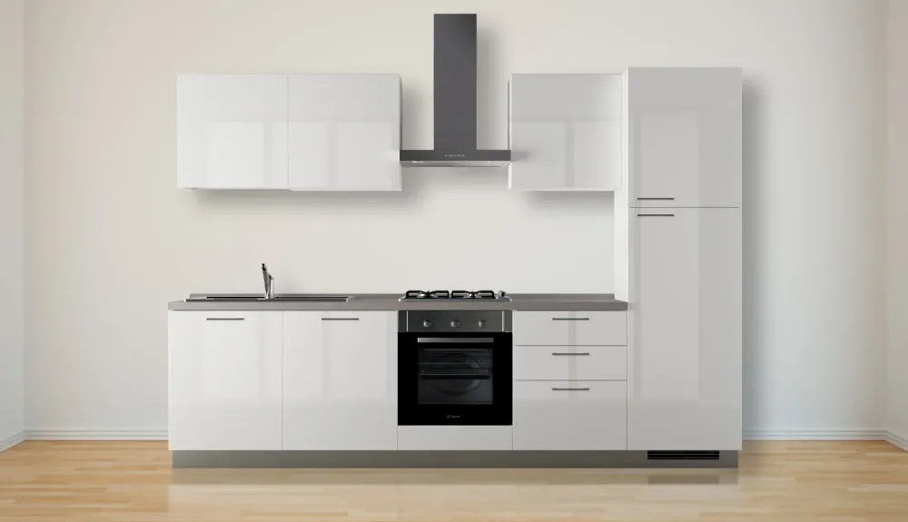 Scavolini Cucina moderna bianca lineare Sax in Offerta Outlet- Cucine Lineari|Cucine Moderne