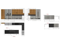 Diotti.com Cucina moderna con isola Alux 01 outlet a prezzo scontato- Cucine Ad Isola|Cucine Moderne
