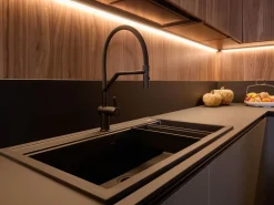 Diotti.com Cucina moderna con isola Alux 01 outlet a prezzo scontato- Cucine Ad Isola|Cucine Moderne