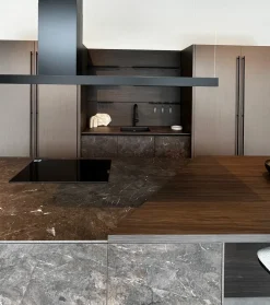 Doimo Cucine Cucina moderna con isola Aspen a prezzo ribassato- Cucine Ad Isola|Cucine Moderne