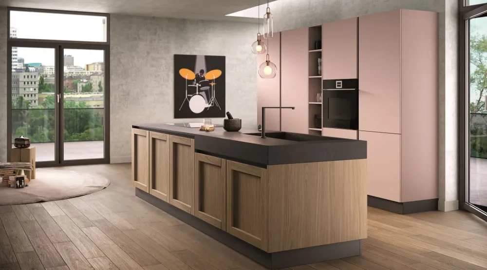 Hot Cucina moderna con isola Jazz a prezzo scontato Cucine Ad Isola|Cucine Moderne