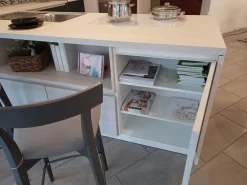 Cucina moderna con penisola Soft lack a prezzo ribassato^Nolte Hot