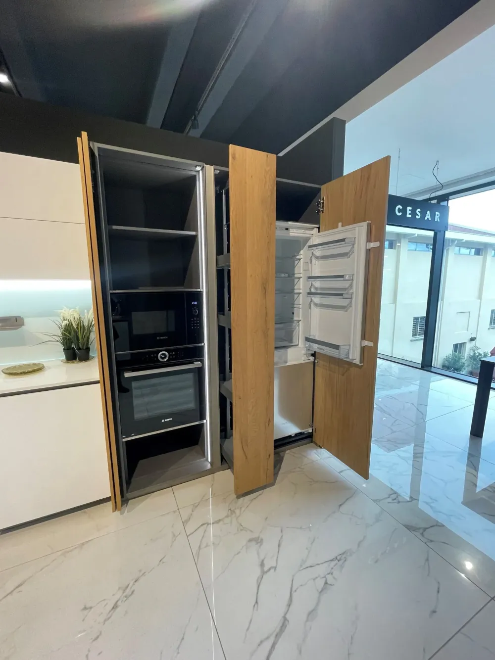 Cucina moderna con penisola Asia/kalì a prezzo scontato^Arredo3 Hot