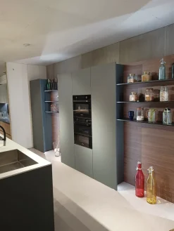 Cucina moderna con penisola Mènta a prezzo scontato^Binova Online