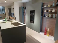 Cucina moderna con penisola Mènta a prezzo scontato^Binova Online