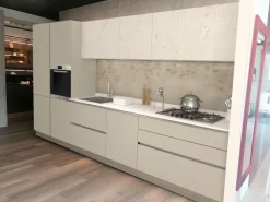 Veneta Cucine Cucina moderna grigia lineare Start Time di a 7300€.- Cucine Lineari|Cucine Moderne