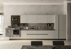 Artec Cucina moderna grigio lineare Lungomare scontata- Cucine Lineari|Cucine Moderne