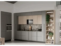 Colombini Casa Cucina moderna grigio lineare Quadra scontata- Cucine Lineari|Cucine Moderne