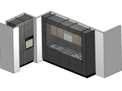 Colombini Casa Cucina moderna grigio lineare Quadra scontata- Cucine Lineari|Cucine Moderne