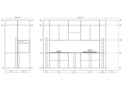 Colombini Casa Cucina moderna grigio lineare Quadra scontata- Cucine Lineari|Cucine Moderne