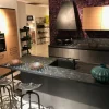 Outlet Cucina moderna in cemento antracite-legno a PREZZI OUTLET Cucine Ad Isola|Cucine Moderne