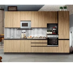 Artigianale Cucina moderna lineare Cucina in promozione a roma era 04-cucine a roma a prezzo ribassato- Cucine Lineari|Cucine Moderne