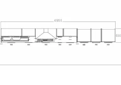 Imab Cucina moderna lineare group Modello capri bianca e rovere a prezzo ribassato- Cucine Lineari|Cucine Moderne