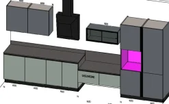 Stosa Cucina moderna lineare Art a prezzo scontato- Cucine Lineari|Cucine Moderne