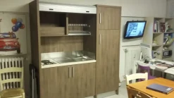 Artigianale Cucina moderna noce lineare Cucina 109-k in offerta- Cucine Lineari|Cucine Moderne