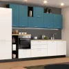 Net Cucine Cucina moderna lineare blu in laminato materico Sandy astrale- Cucine Lineari|Cucine Moderne
