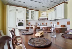 Artigianale Cucina noce country ad angolo Doppio dentello in offerta- Cucine Ad Angolo|Cucine Country