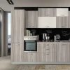Artigianale Cucina noce moderna lineare Cuccina 330 cm noceartico- Cucine Lineari|Cucine Moderne