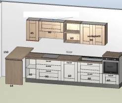 Hot Cucina Nuovi mondi cucine Cucina shabby white con penisola in offerta  OFFERTA OUTLET sconto 66% Cucine Con Penisola