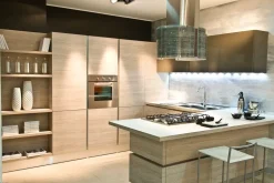 Veneta Cucine Cucina Oyster di in Offerta Outlet -50%- Cucine Con Penisola|Cucine Moderne