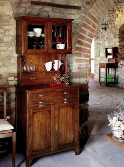 Cucina Vetrina attrezzata kingstone OFFERTA OUTLET sconto 60% Cucine Lineari|Cucine Country