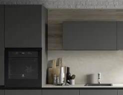 Prima Cucine CUCINA Primacucine lineare Zoe grafite e zoe grafite e silvermine SCONTATA- Cucine Lineari