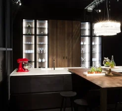 Cucina design ad isola grigio in laccato opaco Ingrosso cucine moderne icm62^Primopiano Cucine Clearance