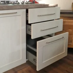 Best Cucina provenzale lineare Cucina shabby white   a prezzo ribassato Cucine Lineari