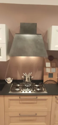 Outlet Cucina rovere chiaro classica lineare Gea in offerta Cucine Lineari