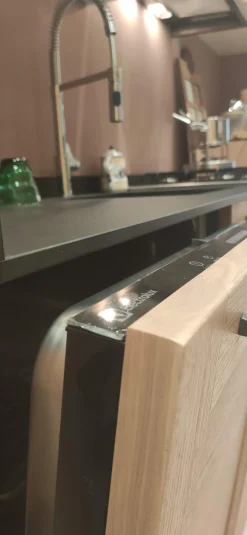 Outlet Cucina rovere chiaro classica lineare Gea in offerta Cucine Lineari