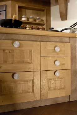 Arrex Cucina rovere chiaro country ad angolo Carola muratura scontata- Cucine Ad Angolo|Cucine Country