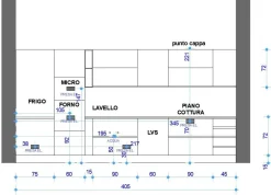 Hot Cucina rovere chiaro design lineare Sp 22 in Offerta Outlet Cucine Lineari|Cucine Design