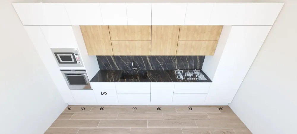 Cucina rovere chiaro design lineare Kali^Arredo3 New