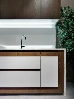 Cucina rovere chiaro design lineare Opera^Tisettanta Hot