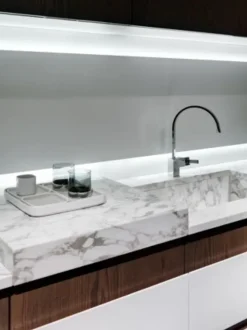 Cucina rovere chiaro design lineare Opera^Tisettanta Hot