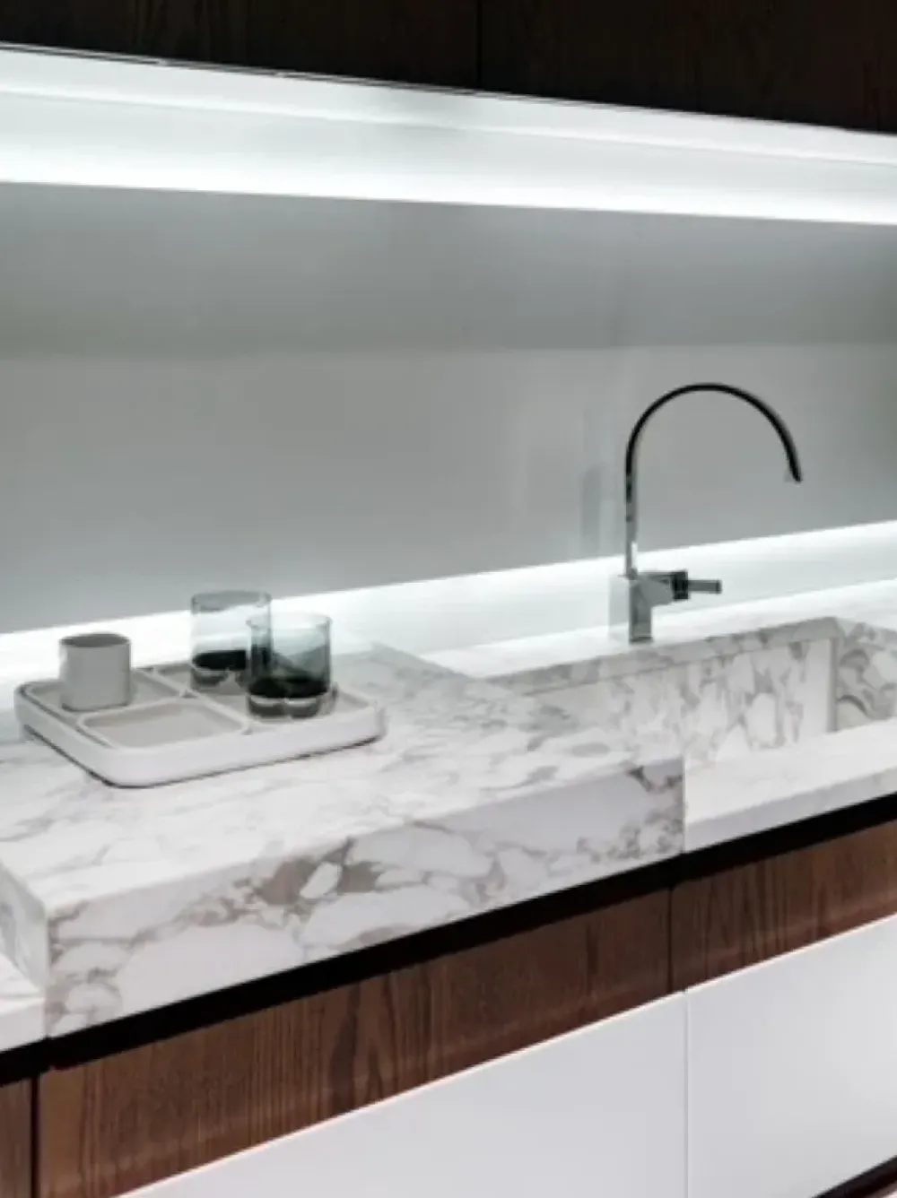 Cucina rovere chiaro design lineare Opera^Tisettanta Hot